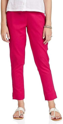 Zareeman Regular Fit Women Pink Trousers
