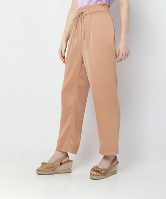 VERO MODA Relaxed Women Brown Trousers