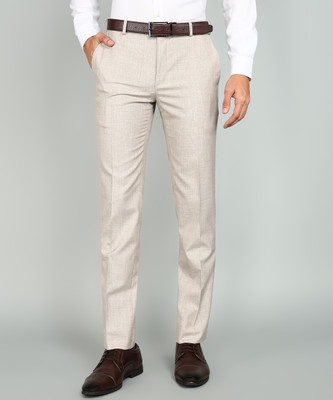 Raymond Regular Fit Men Beige Trousers