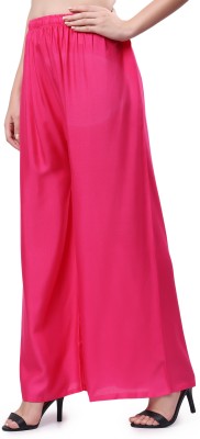 Keviv Flared, Comfort Fit Women Pink Trousers