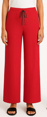 Loveone Straight Fit Women Red Trousers