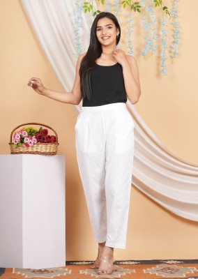 Rajputana Camisa Regular Fit Women White Trousers