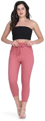 Rupesh trader Slim Fit Women Black Trousers