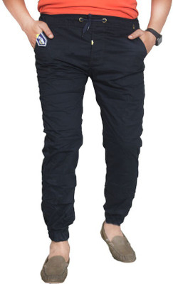 QFA Regular Fit Men Black Trousers