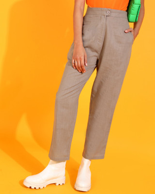 Fiorenza Regular Fit Women Brown Trousers