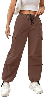 CUBIHEXA Track Pant For Girls(Maroon, Pack of 1)