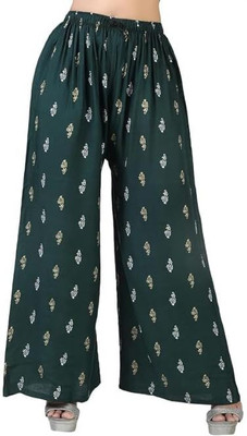 SHENEXAS Regular Fit Women Dark Green Trousers