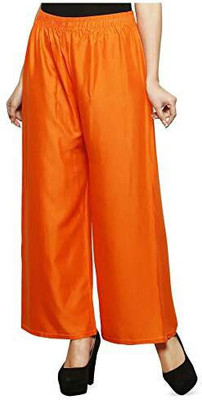 Shri Balaji Creation Regular Fit Women Orange Trousers