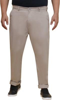 JOHN PRIDE Regular Fit Men Khaki Trousers