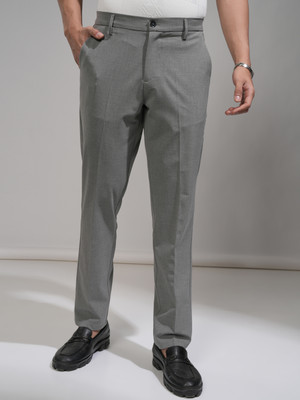 HIGHLANDER Slim Fit Men Grey Trousers