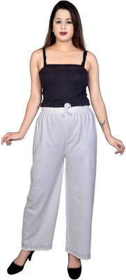 VKB Relaxed Women White Trousers