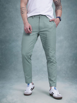 Roadster Regular Fit Men Green Trousers