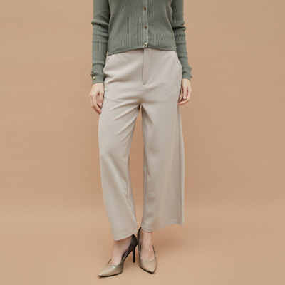 CODE by Lifestyle Regular Fit Women Beige Trousers