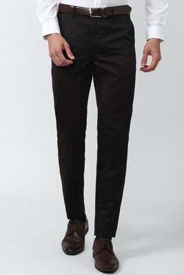 PETER ENGLAND Slim Fit Men Black Trousers