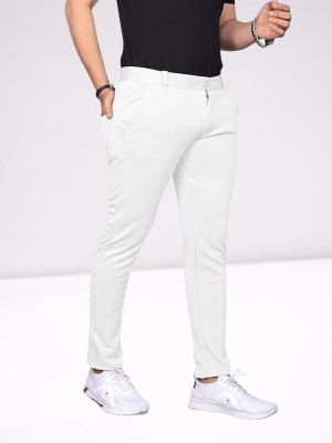 ISUEL FAB Slim Fit Men White Trousers