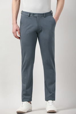PETER ENGLAND Regular Fit Men Blue Trousers