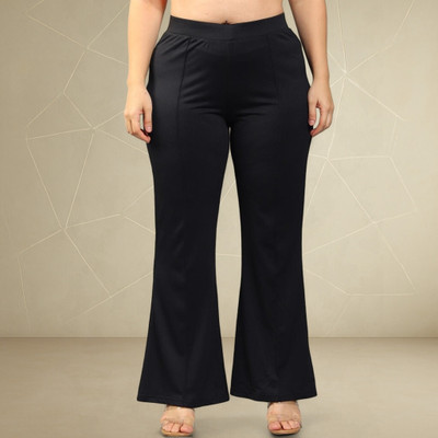 Anitafashion Loose Fit Women Black Trousers