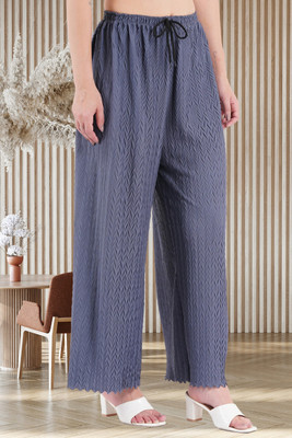 Tannu Fashion Straight Fit Women Dark Blue Trousers