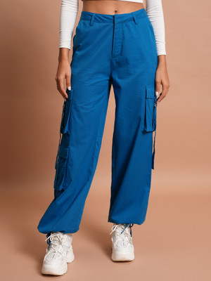 Tokyo Talkies Regular Fit Women Blue Trousers