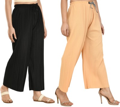 Brainbees Relaxed Women Black, Beige Trousers