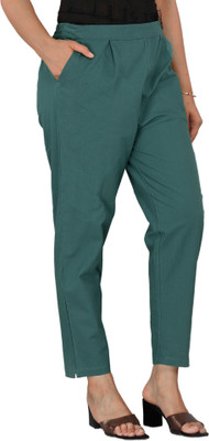 Zucii Regular Fit Women Dark Blue Trousers