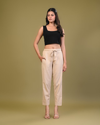 Kannahi Regular Fit Women Yellow Trousers