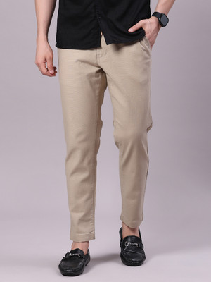 V-MART Relaxed Men Beige Trousers
