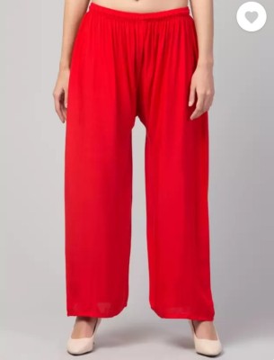 siddhohum Regular Fit Women Red Trousers
