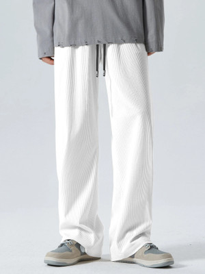Rajovati Regular Fit Men White Trousers