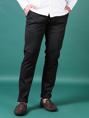 V-MART Regular Fit Men Black Trousers