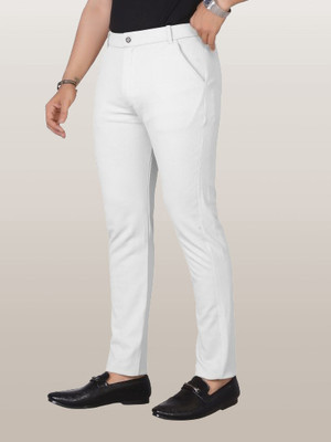 Lewit Relaxed Men White Trousers
