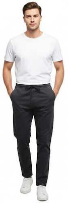 Zudi Regular Fit, Comfort Fit Men Black Trousers
