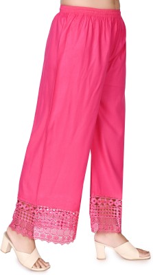 SBgarments Straight Fit Women Pink Trousers