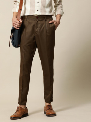 Mr Bowerbird Regular Fit Men Brown Trousers