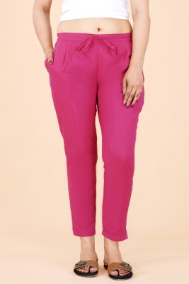 Misaina Regular Fit Women Pink Trousers