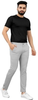 Vamdev Hub Regular Fit Men Grey Trousers