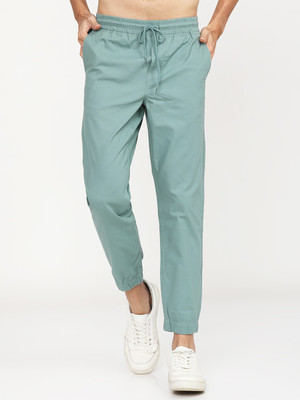 HIGHLANDER Slim Fit Men Light Green Trousers