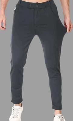 PTC CREATION Regular Fit Men Grey Trousers