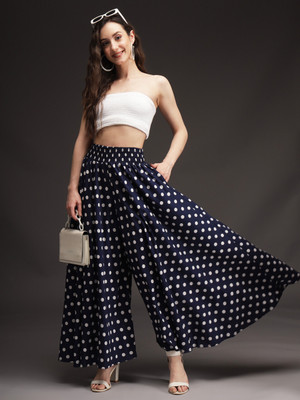VEMEZ Regular Fit Women Blue Trousers