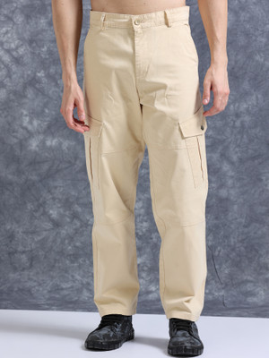 Roadster Relaxed Men Beige Trousers