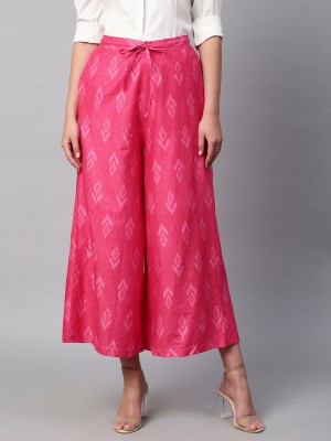 RATAN Flared Women Pink Trousers