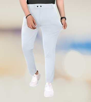 chirag enterprises Regular Fit Men White Trousers
