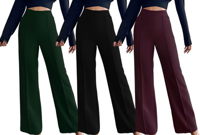 Kintu Parantu Regular Fit Women Green, Black, Maroon Trousers