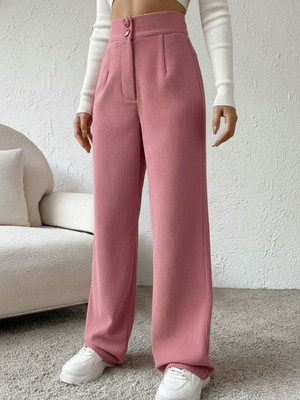 DIMPY GARMENTS Regular Fit Women Pink Trousers