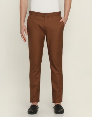 Blackberrys Slim Fit Men Brown Trousers