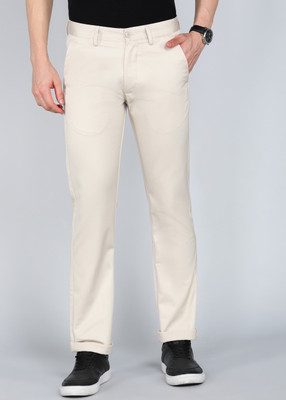 PETER ENGLAND Regular Fit Men Beige Trousers
