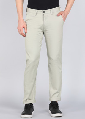 PETER ENGLAND Regular Fit Men Green Trousers