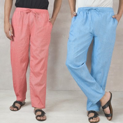 Qashida Relaxed Men Light Blue Trousers