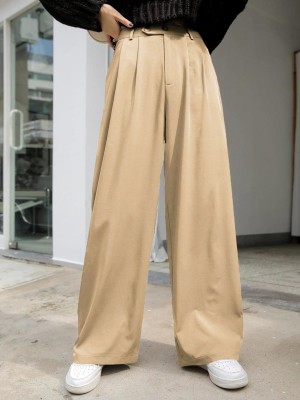 KOTTY Regular Fit Women Beige Trousers