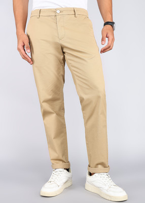 U.S. POLO ASSN. Straight Fit Men Khaki Trousers
